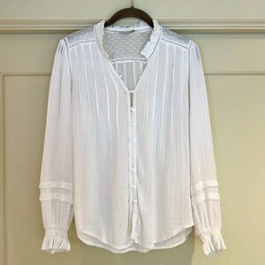 White Faherty blouse, size S